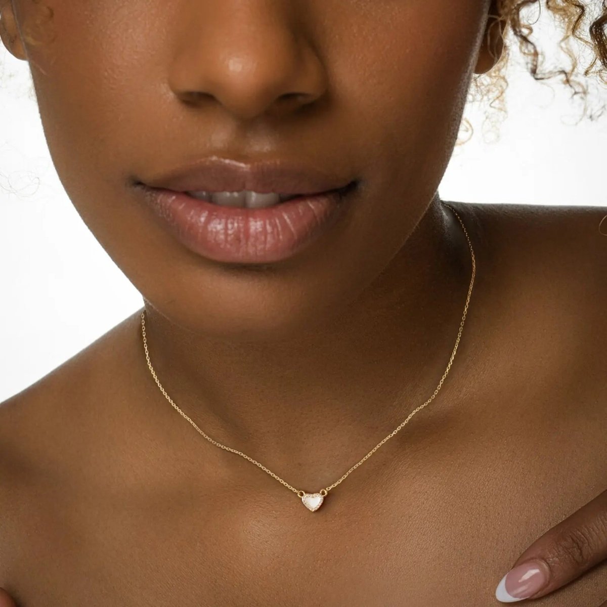 Gosfry Tiny CZ Heart Necklaces - GOSFRY