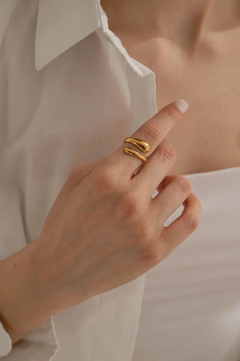 Gosfry Water Droplets Rings - GOSFRY