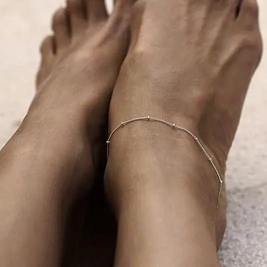 Silver Satellite Ankle Bracelets - GOSFRY
