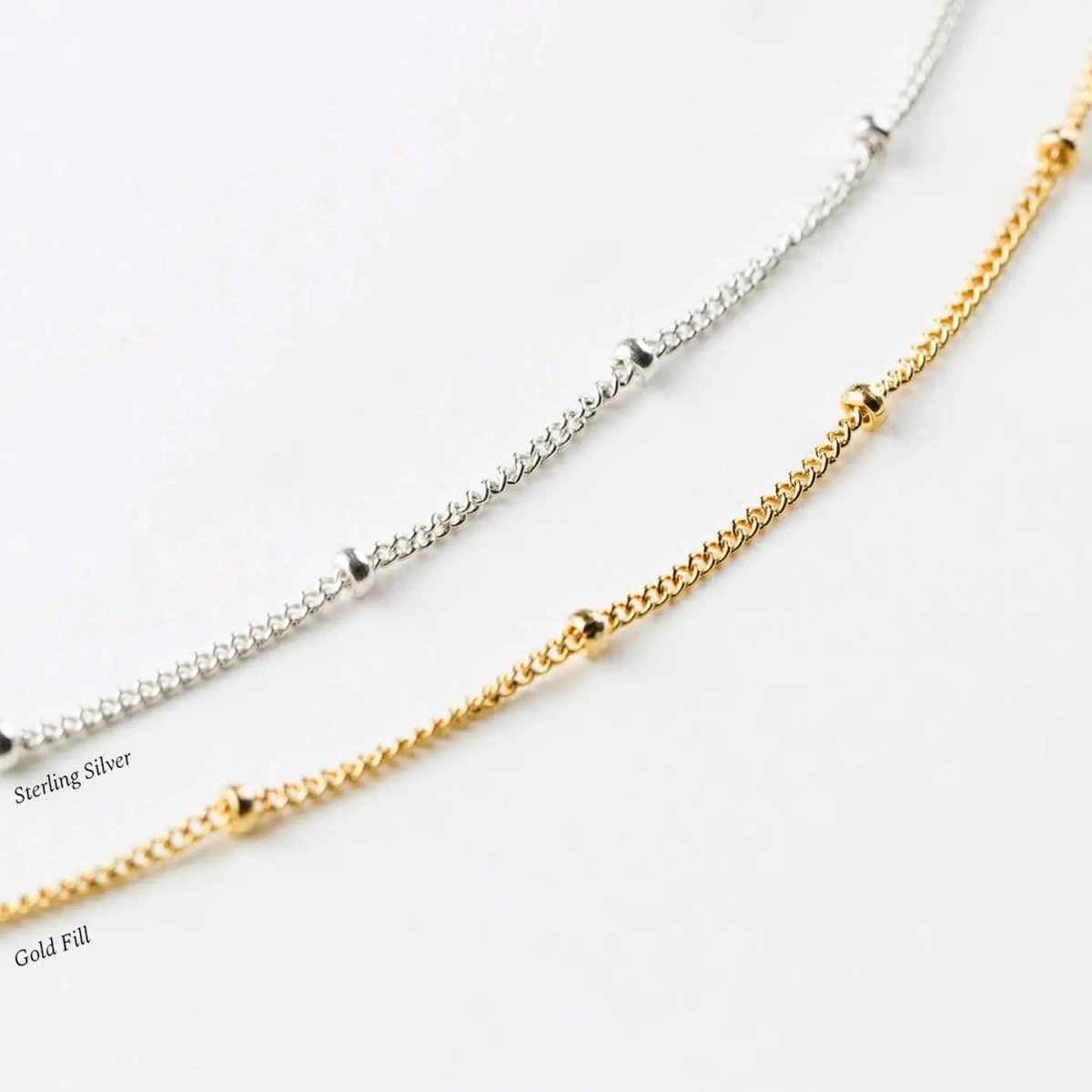 Silver Satellite Ankle Bracelets - GOSFRY